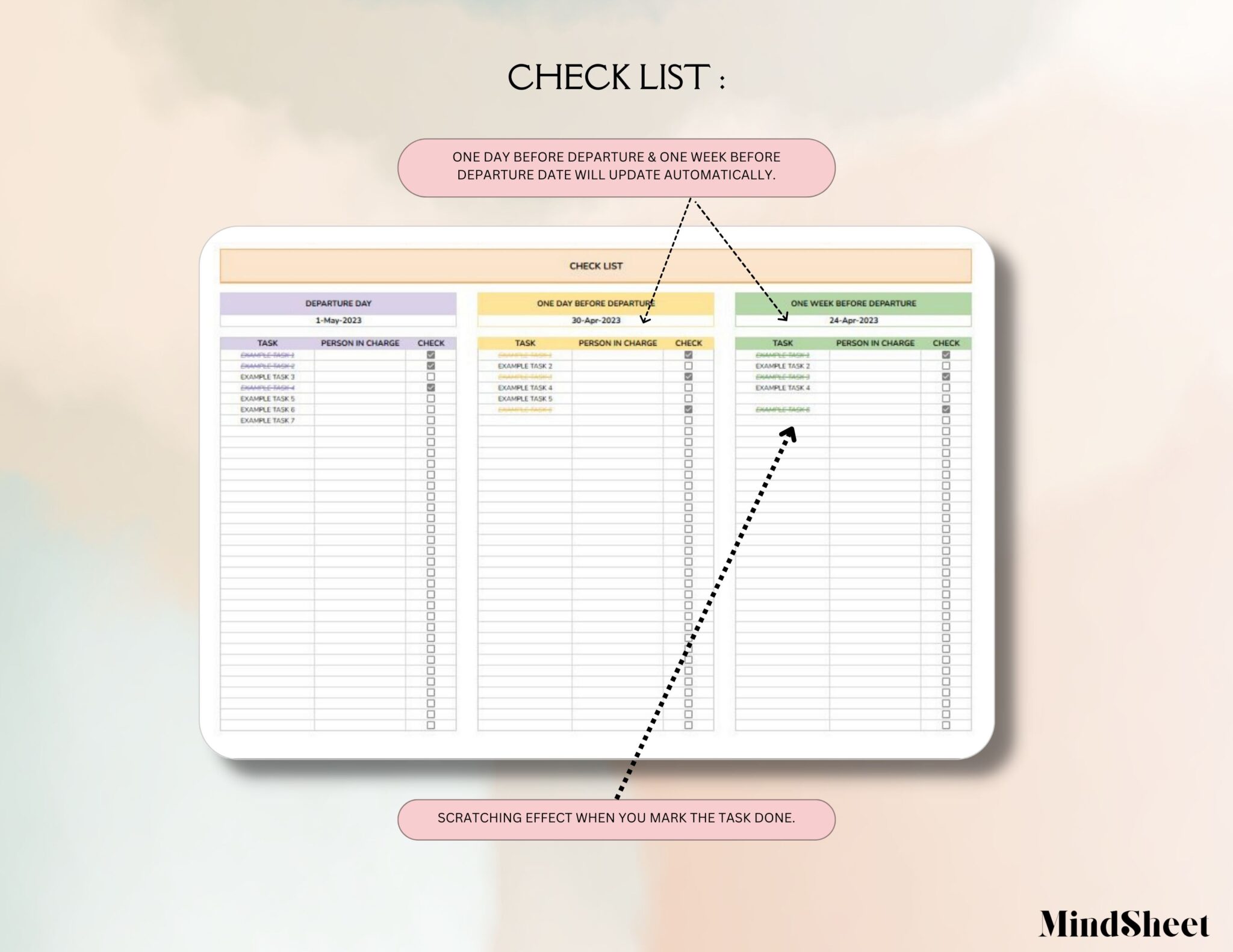 Ultimate Travel Planner Google Sheets Template - mindsheet.co